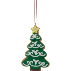4.75" Glittered Christmas Tree Cookie Ornament