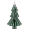 6" Glittered Green Christmas Tree Ornament
