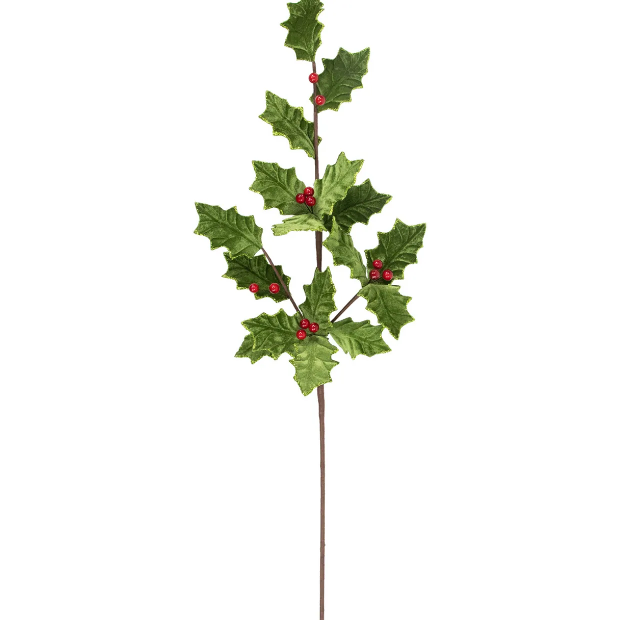 31" Glittered Holly with Berry Christmas Spray