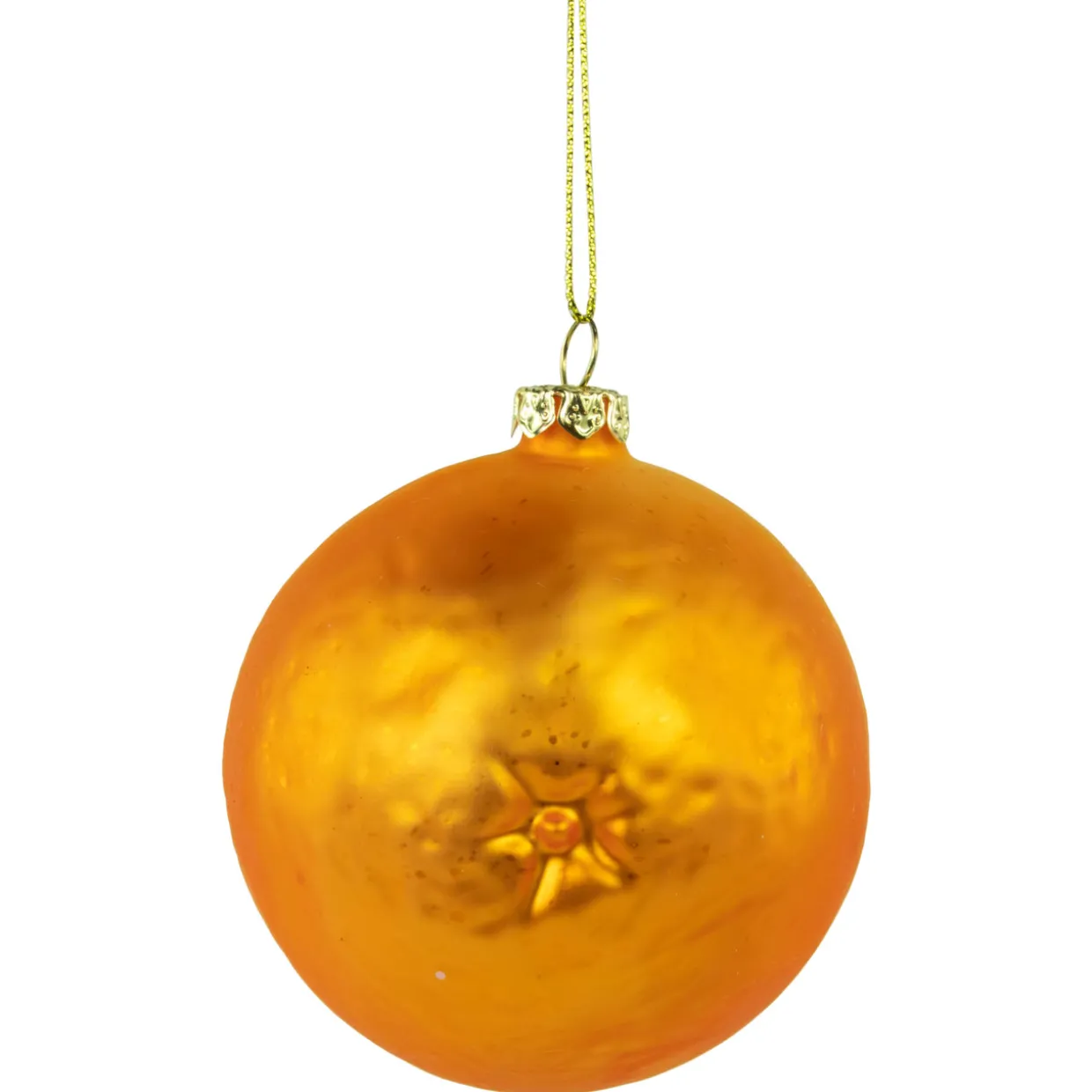 3.5" Glittered Orange Slices Christmas Ornament