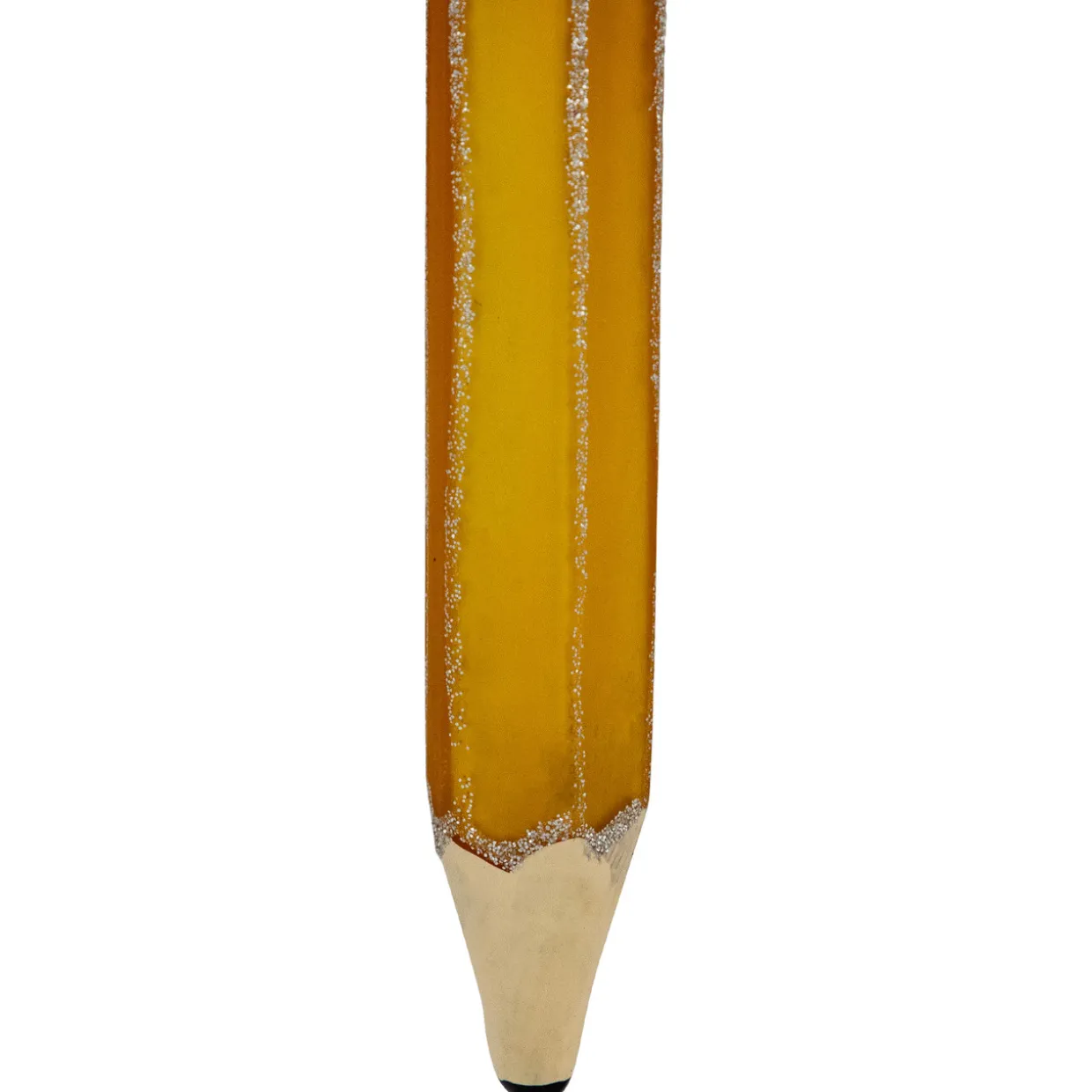 5.75" Glittered Pencil Glass Christmas Ornament