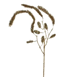 52" Gold Glittered Pine Hanging Artificial Christmas Spray