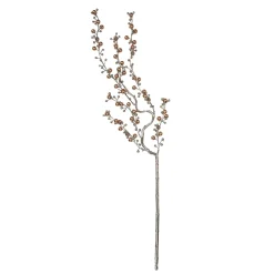 36" Gold Juniper Rose Glittered Artificial Christmas Spray