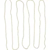 15' Gold Lame Beaded Artificial Christmas Garland - Unlit