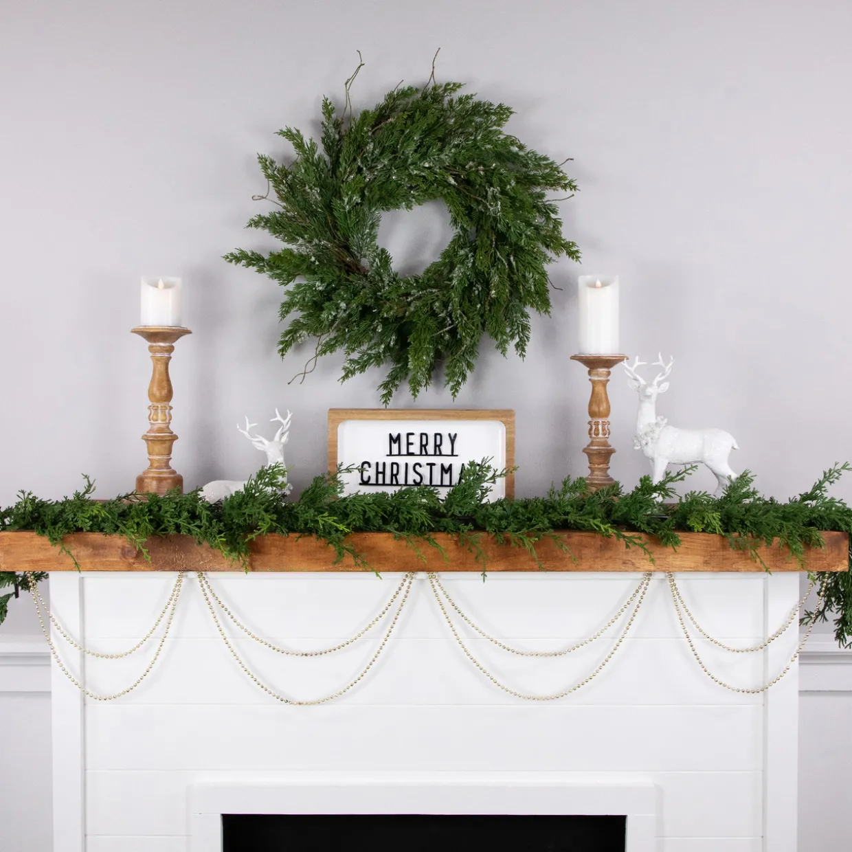 15' Gold Lame Beaded Artificial Christmas Garland - Unlit