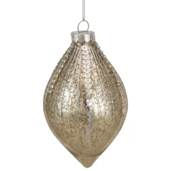 5" Gold Mercury Glass Finial Christmas Ornament