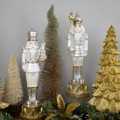 13.5" Gold Metallic Christmas Nutcracker with Gifts