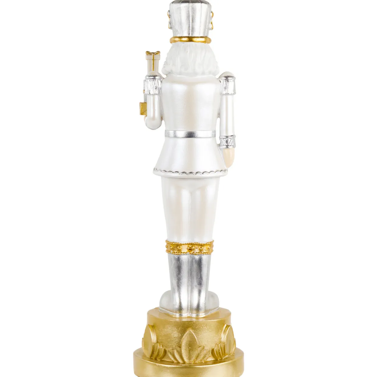 13.5" Gold Metallic Christmas Nutcracker with Gifts