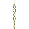 8.5" Gold Spiral Icicle Hanging Christmas Ornament