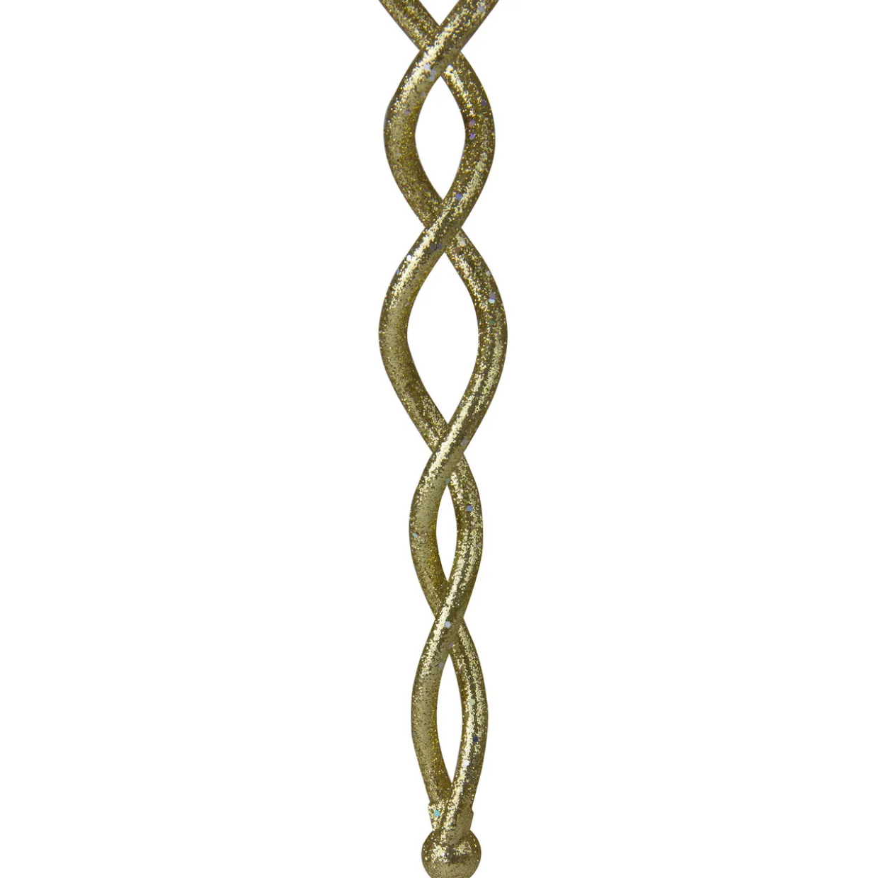 8.5" Gold Spiral Icicle Hanging Christmas Ornament