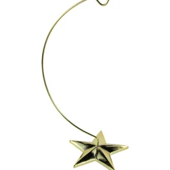12.50" Gold Star Christmas Ornament Holder