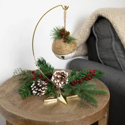 12.50" Gold Star Christmas Ornament Holder