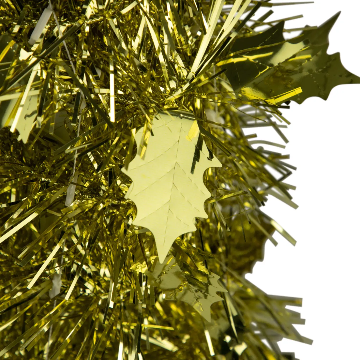 4' Gold Tinsel Pop-Up Artificial Christmas Tree, Unlit