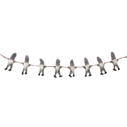 30" Gray and White Knit Gnome Novelty Christmas Garland