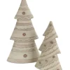 2" Gray Knit Sweater Inspired Christmas Tree Tabletop Decorations