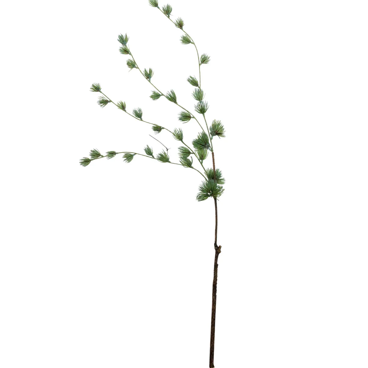 43" Green and Brown Mini Needle Cascading Artificial Christmas Pine Spray