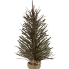 2' Green and Brown Warsaw Twig Artificial Christmas Tree with Burlap Base - Unlit