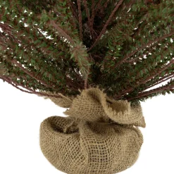 2' Green and Brown Warsaw Twig Artificial Christmas Tree with Burlap Base - Unlit