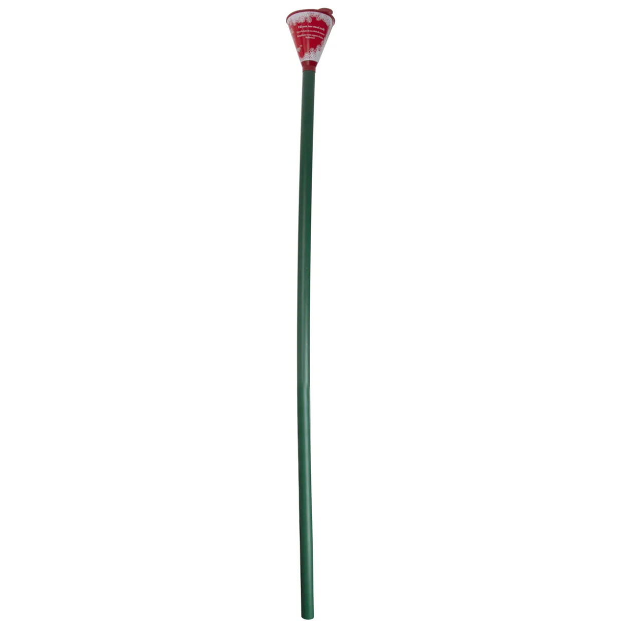 39" Green and Red Christmas Tree Watering Funnel