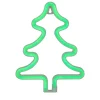 9.5" Green Christmas Tree LED Neon Style Window Silhouette