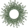 20" Green Glittered Artificial Coral Christmas Wreath