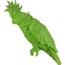 13" Green Glittered Cockatoo Christmas Ornament