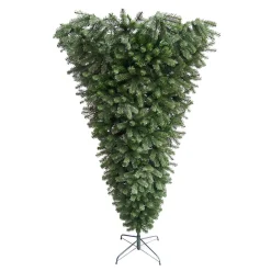 7.5' Green Spruce Artificial Upside Down Christmas Tree - Unlit