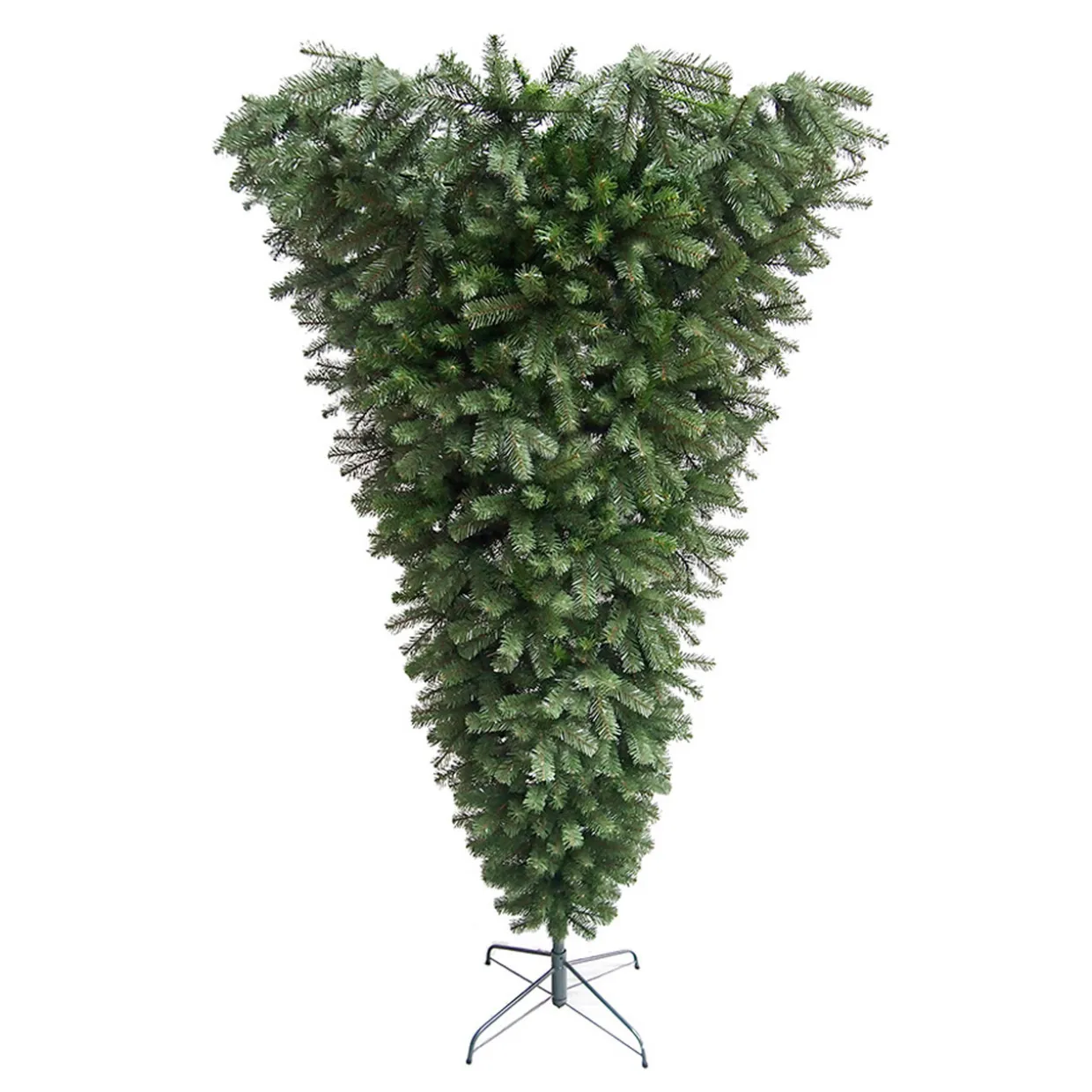 7.5' Green Spruce Artificial Upside Down Christmas Tree - Unlit