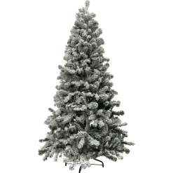 6.5' Heavily Flocked Madison Pine Artificial Christmas Tree, Unlit