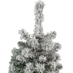 6.5' Heavily Flocked Madison Pine Artificial Christmas Tree, Unlit