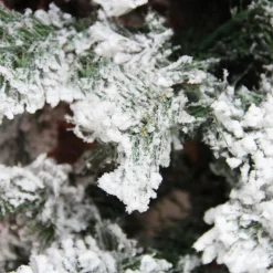 7.5' Heavily Flocked Pine Medium Artificial Christmas Tree - Unlit