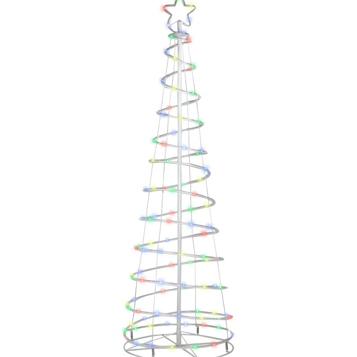 6' LED Color Changing Multiple Function Outdoor Spiral Christmas Tree