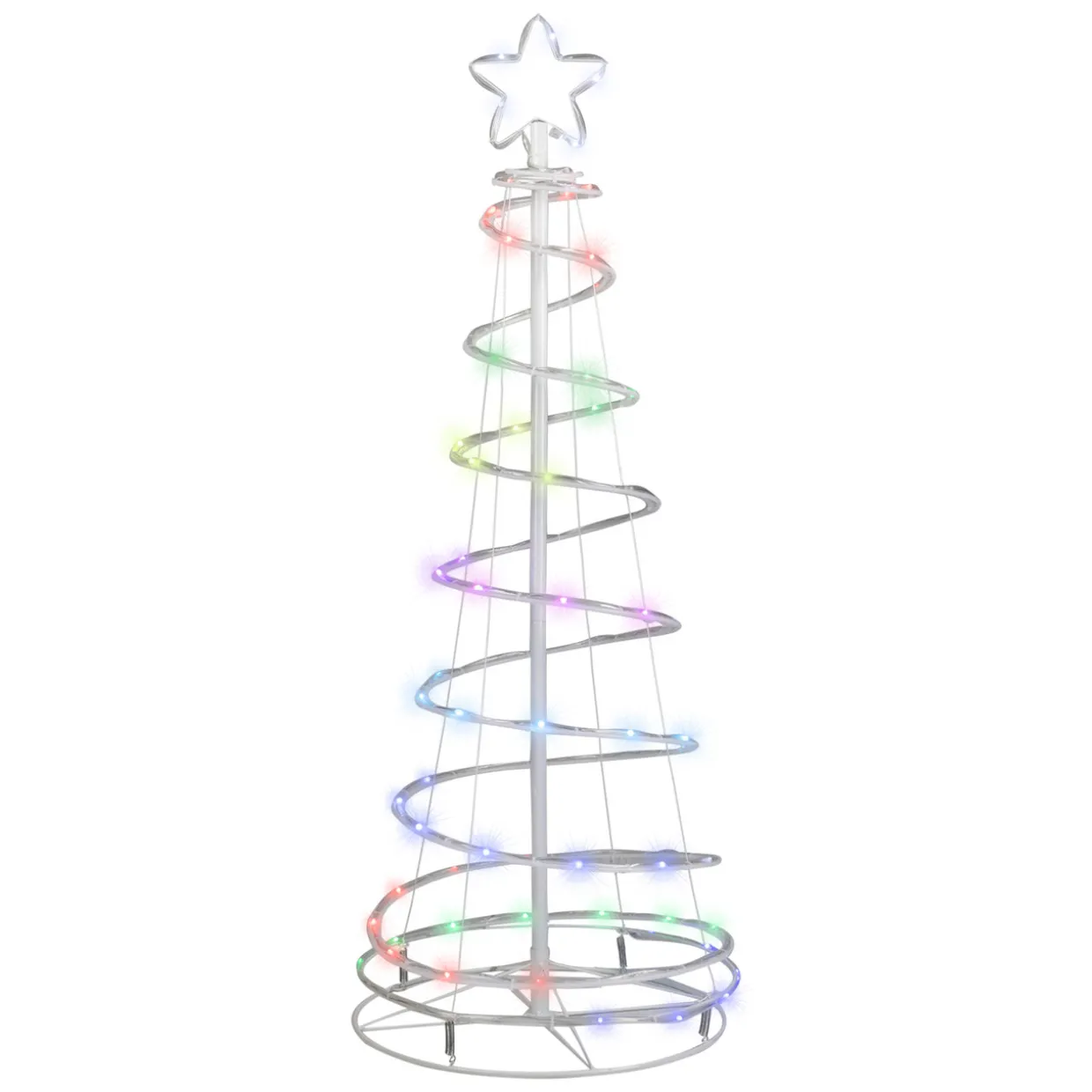 4' LED Color Changing Multiple Function Outdoor Spiral Christmas Tree