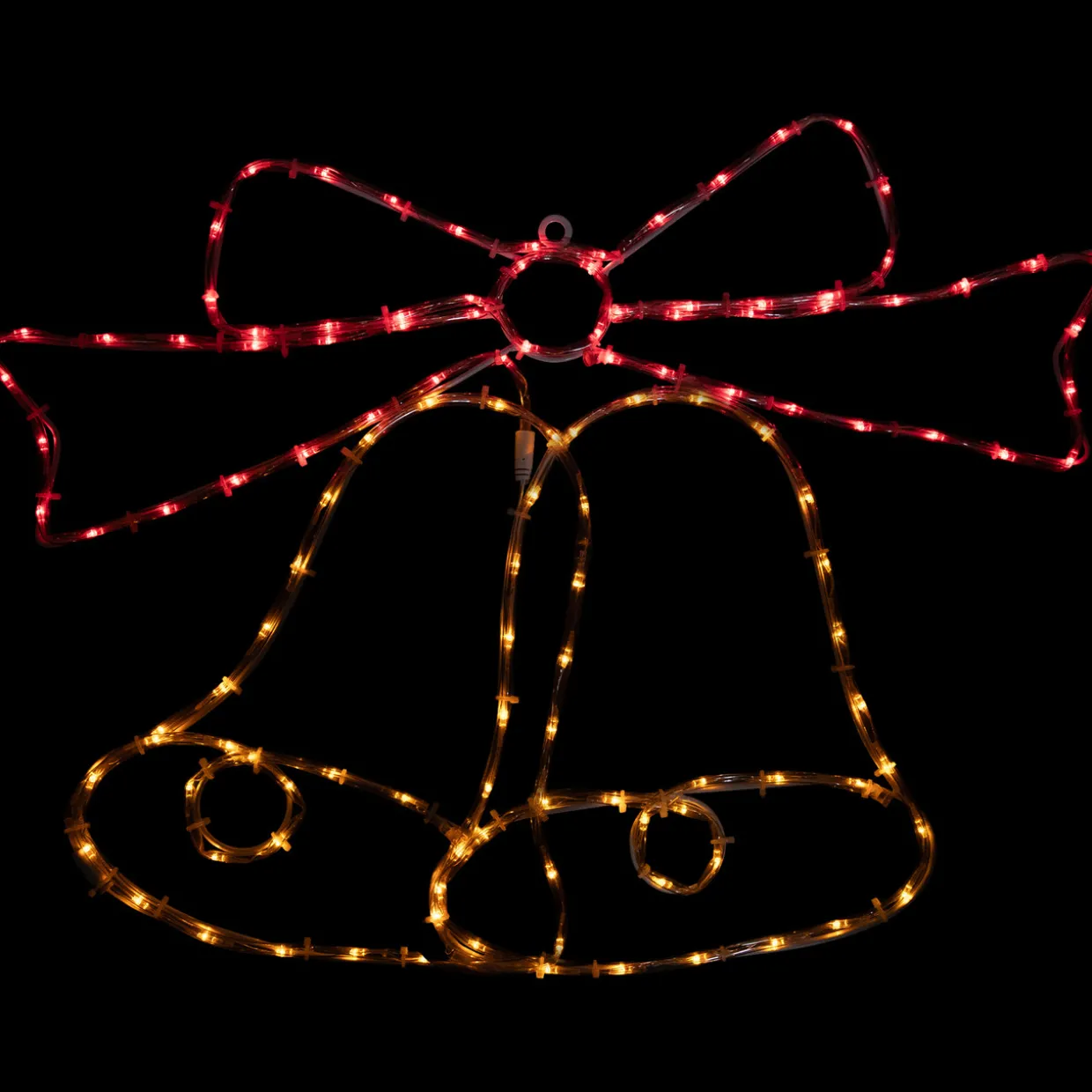 23" LED Lighted Bow 4 Function Christmas Window Silhouette