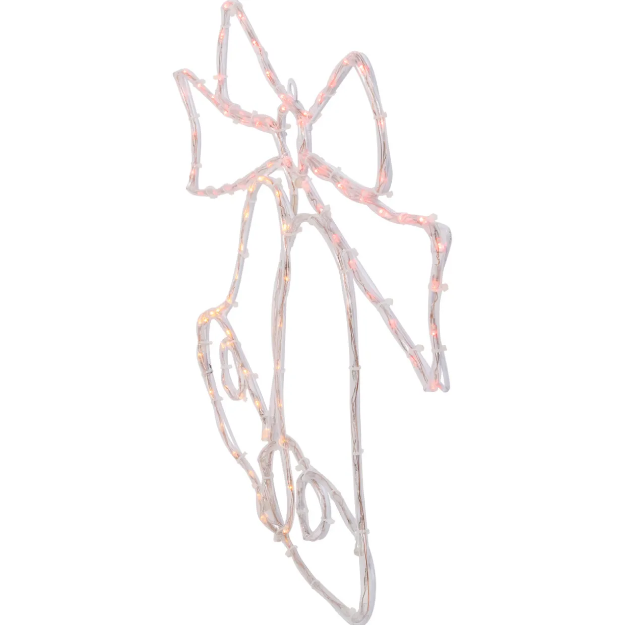 23" LED Lighted Bow 4 Function Christmas Window Silhouette