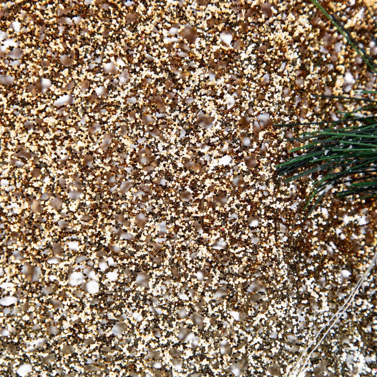 23" LED Lighted Champagne Gold Ombre Mesh Bow Christmas Decoration