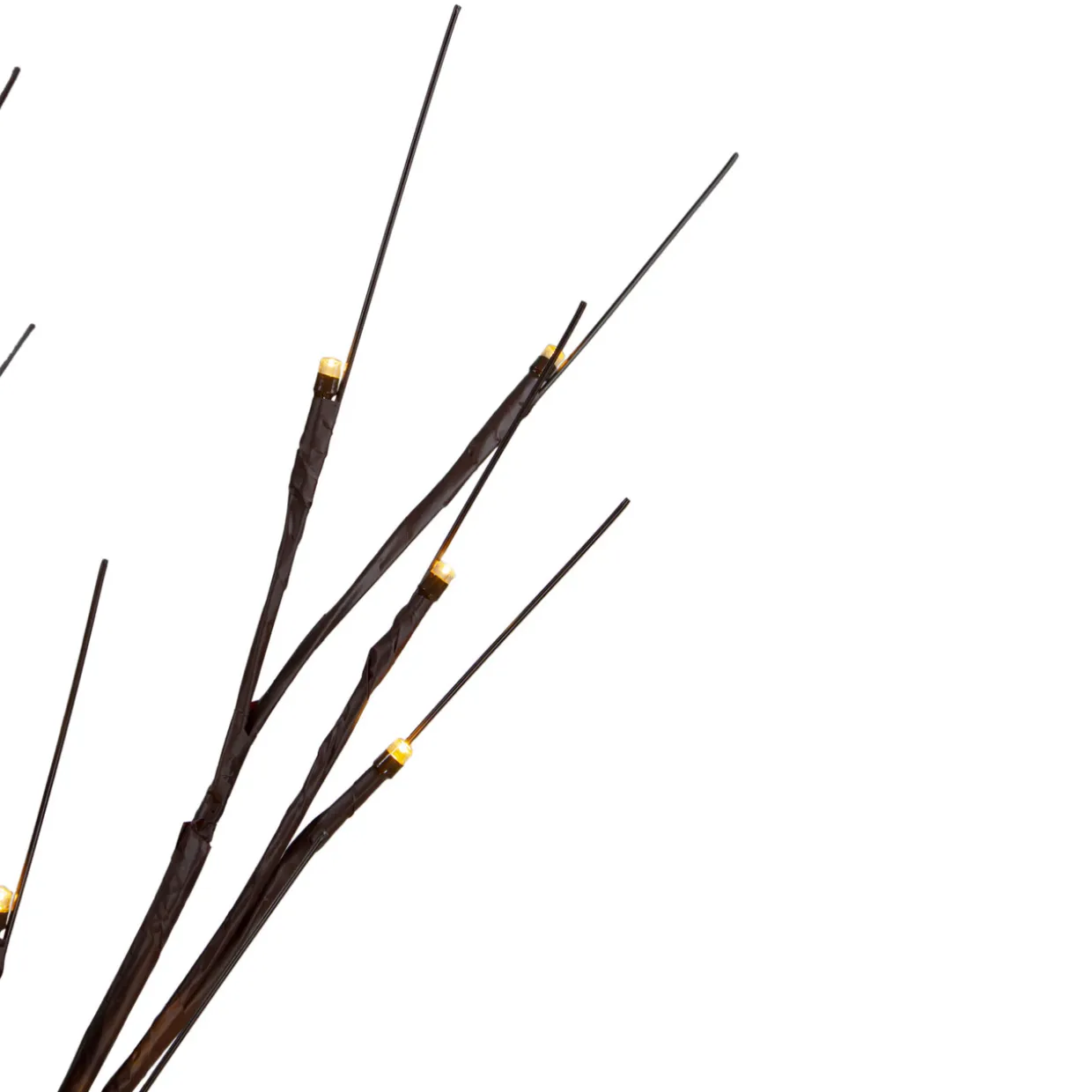 4' LED Lighted Christmas Brown Birch Twig Tree Outdoor Decoration - Warm White LIghts