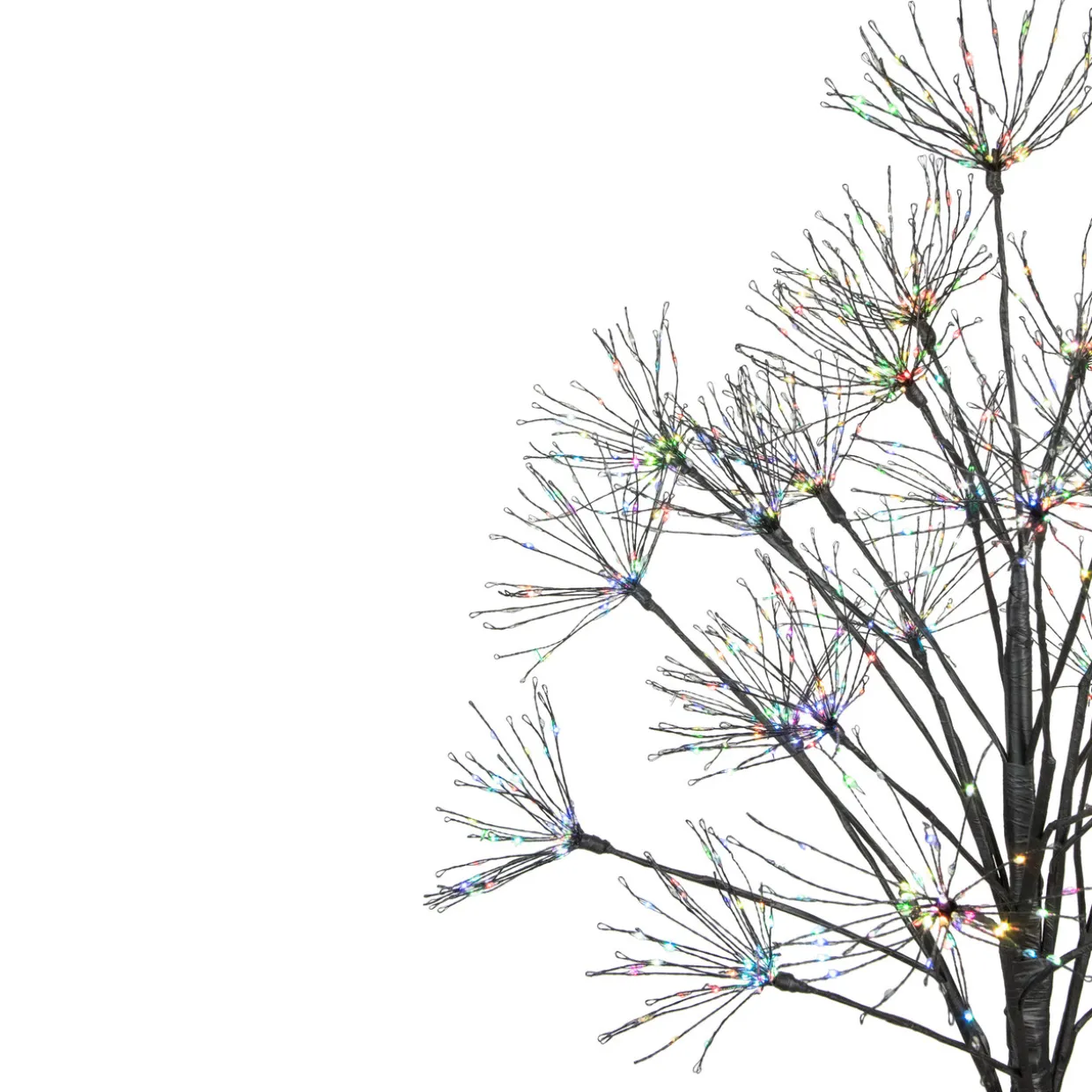 5' LED Lighted Christmas Fireworks Tree, Multi-Color Lights