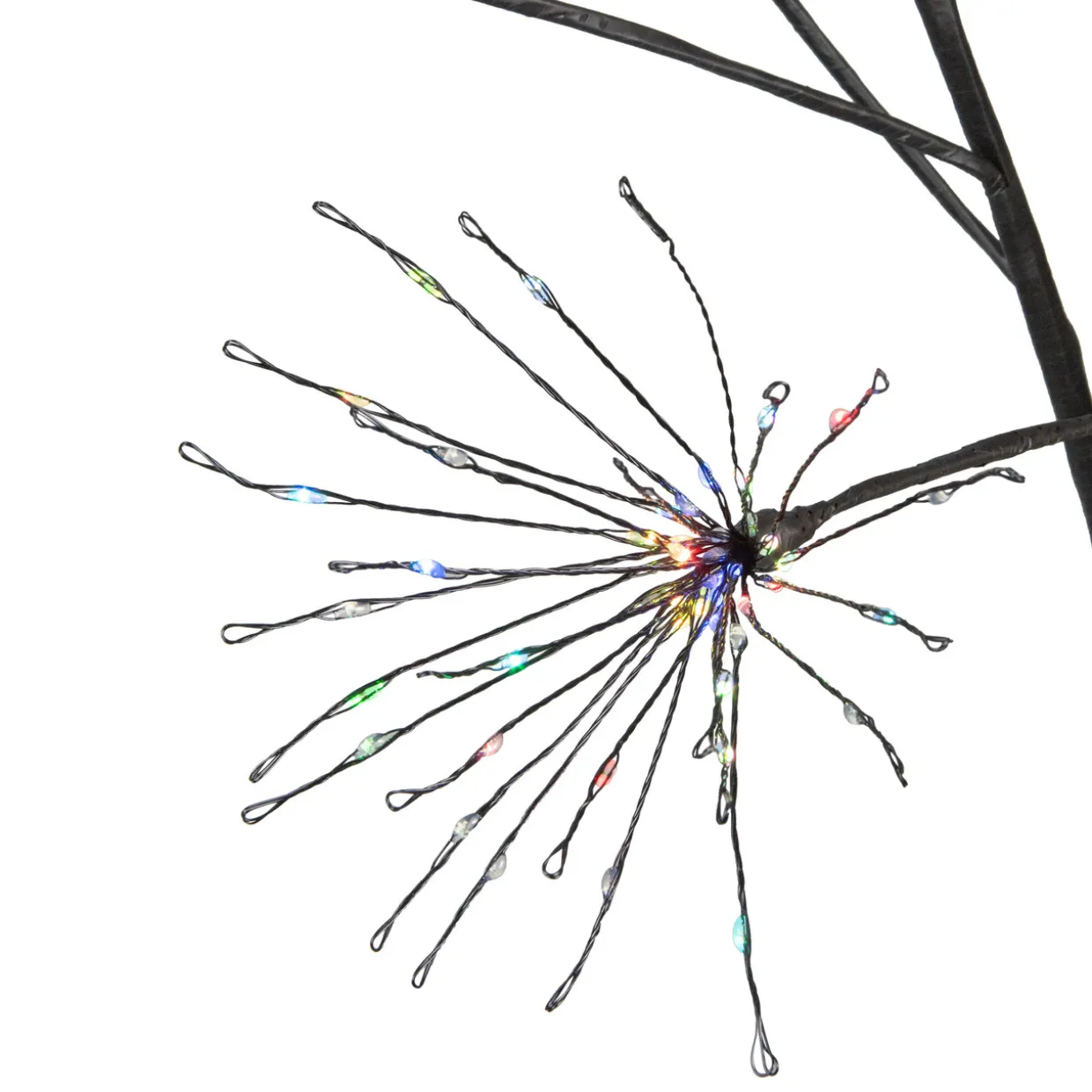 5' LED Lighted Christmas Fireworks Tree, Multi-Color Lights
