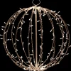 23" LED Lighted Christmas Hanging Sphere Decoration – Warm White Lights