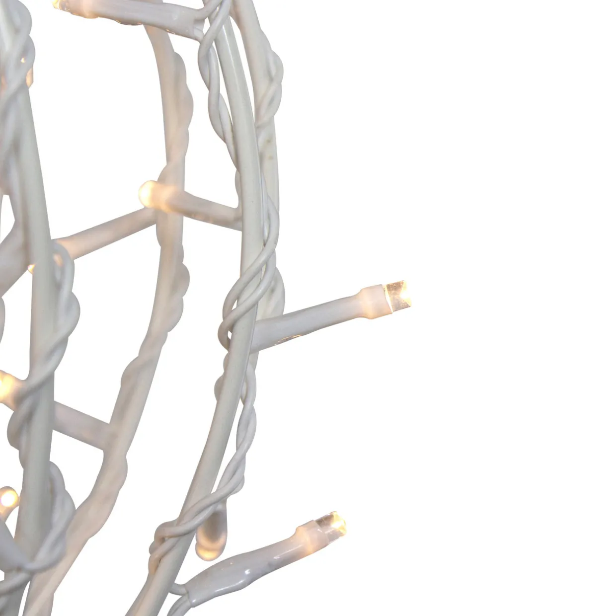 13" LED Lighted Christmas Hanging Ball Decoration – Warm White Lights