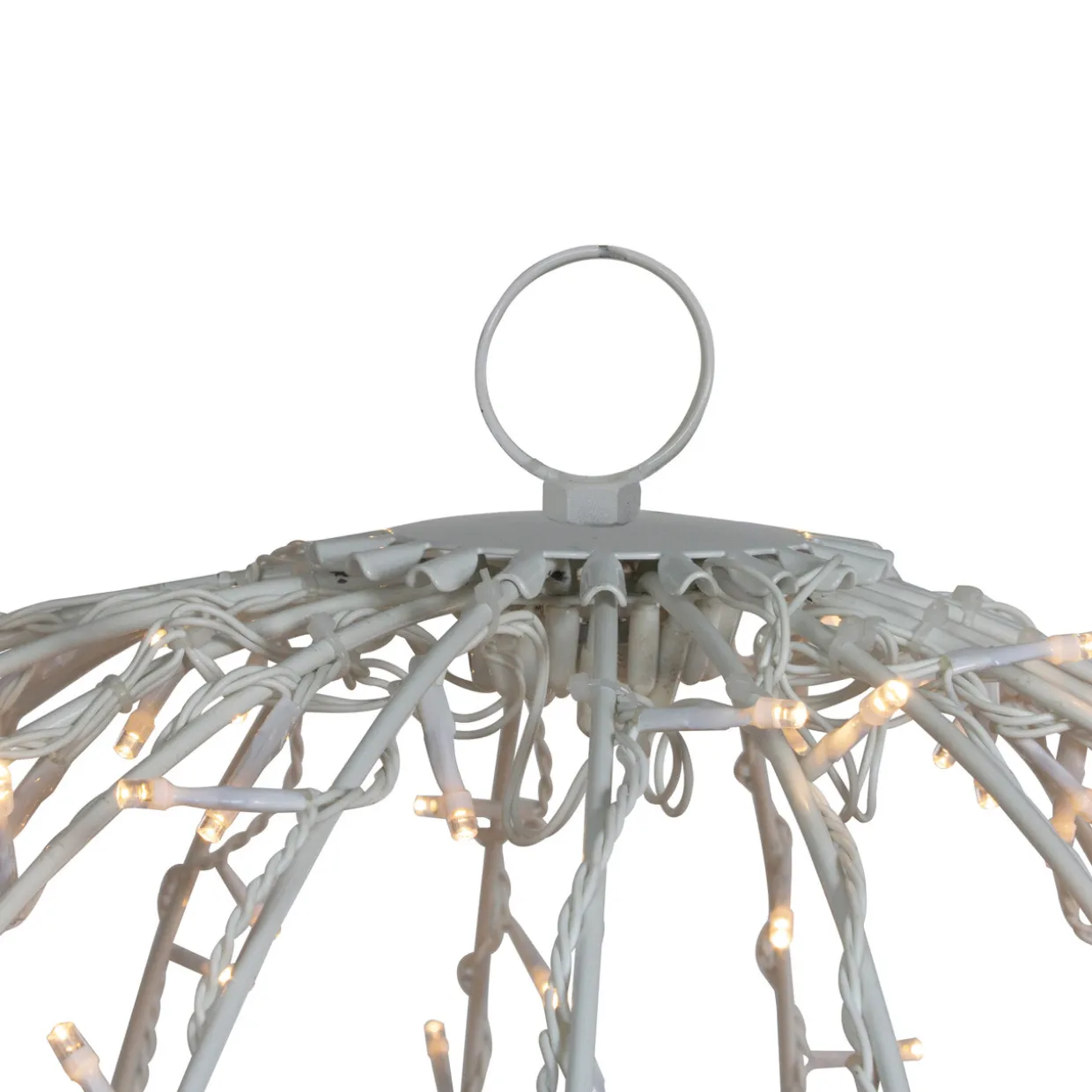 13" LED Lighted Christmas Hanging Ball Decoration – Warm White Lights