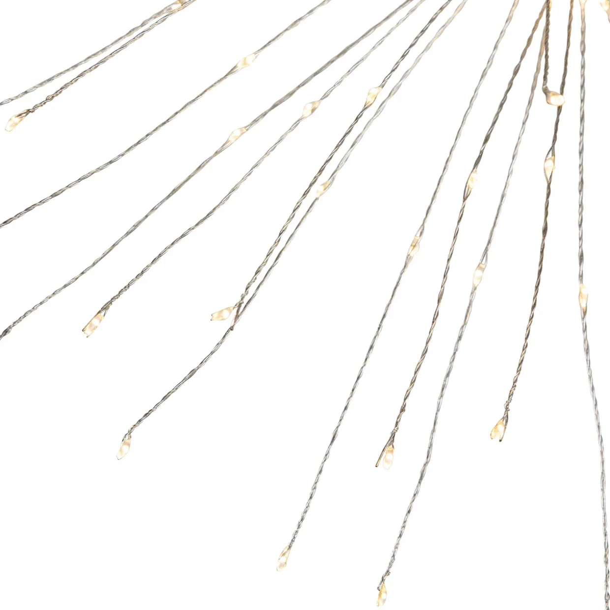 20" LED Lighted Firework Green Branch Christmas Decoration - Warm White and Red Lights