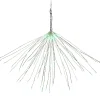 20" LED Lighted Firework Silver Branch Christmas Decoration - Green Lights