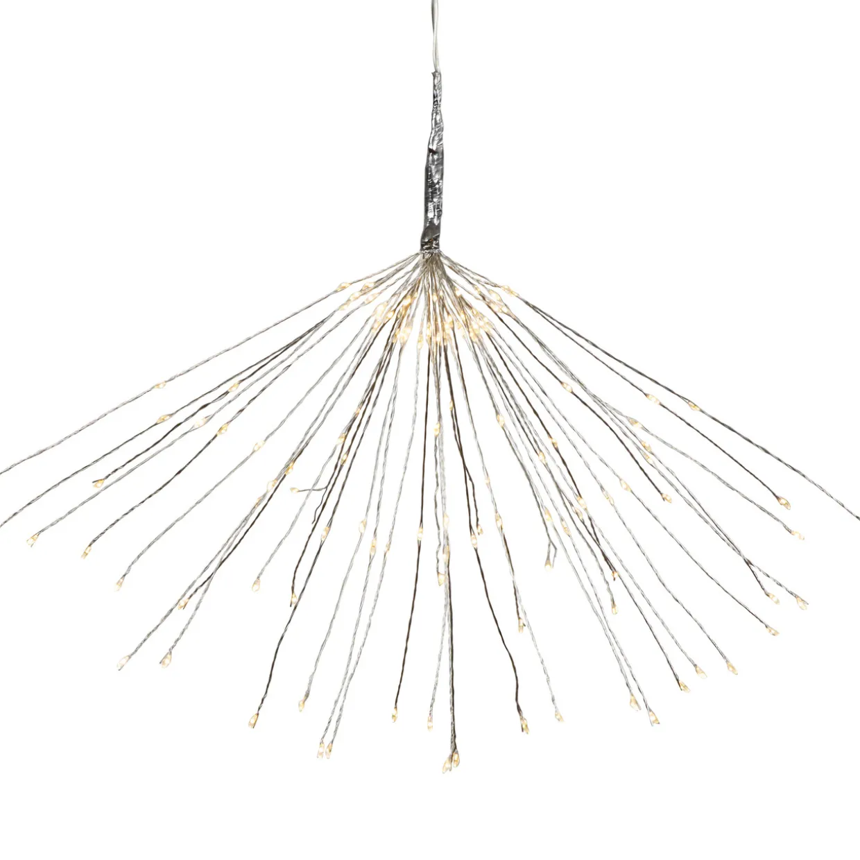 20" LED Lighted Firework Silver Branch Christmas Decoration - Warm White Lights