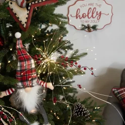 20" LED Lighted Firework Silver Branch Christmas Decoration - Warm White Lights