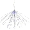 20" LED Lighted Firework Silver Branch Christmas Decoration - Blue Lights