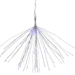 20" LED Lighted Firework Silver Branch Christmas Decoration - Blue Lights