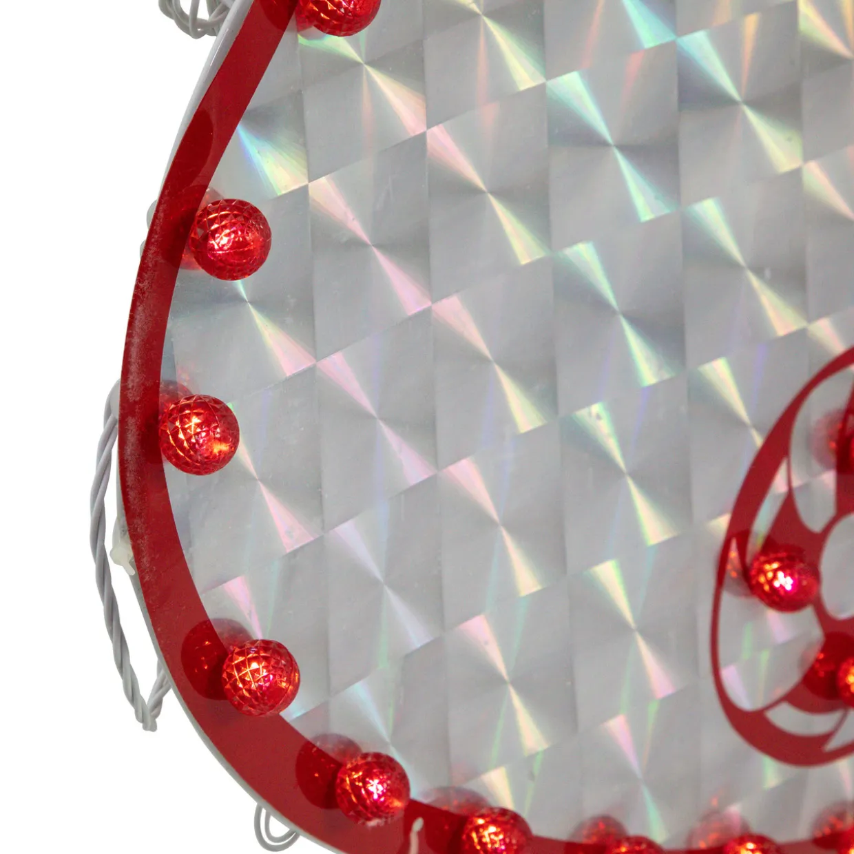 43" LED Lighted Holographic Jesus is the Reason Outdoor Christmas Sign