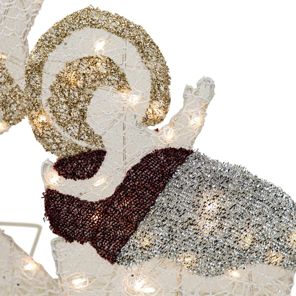 41" LED Lighted Holy Family Nativity Scene Outdoor Christmas Decoration